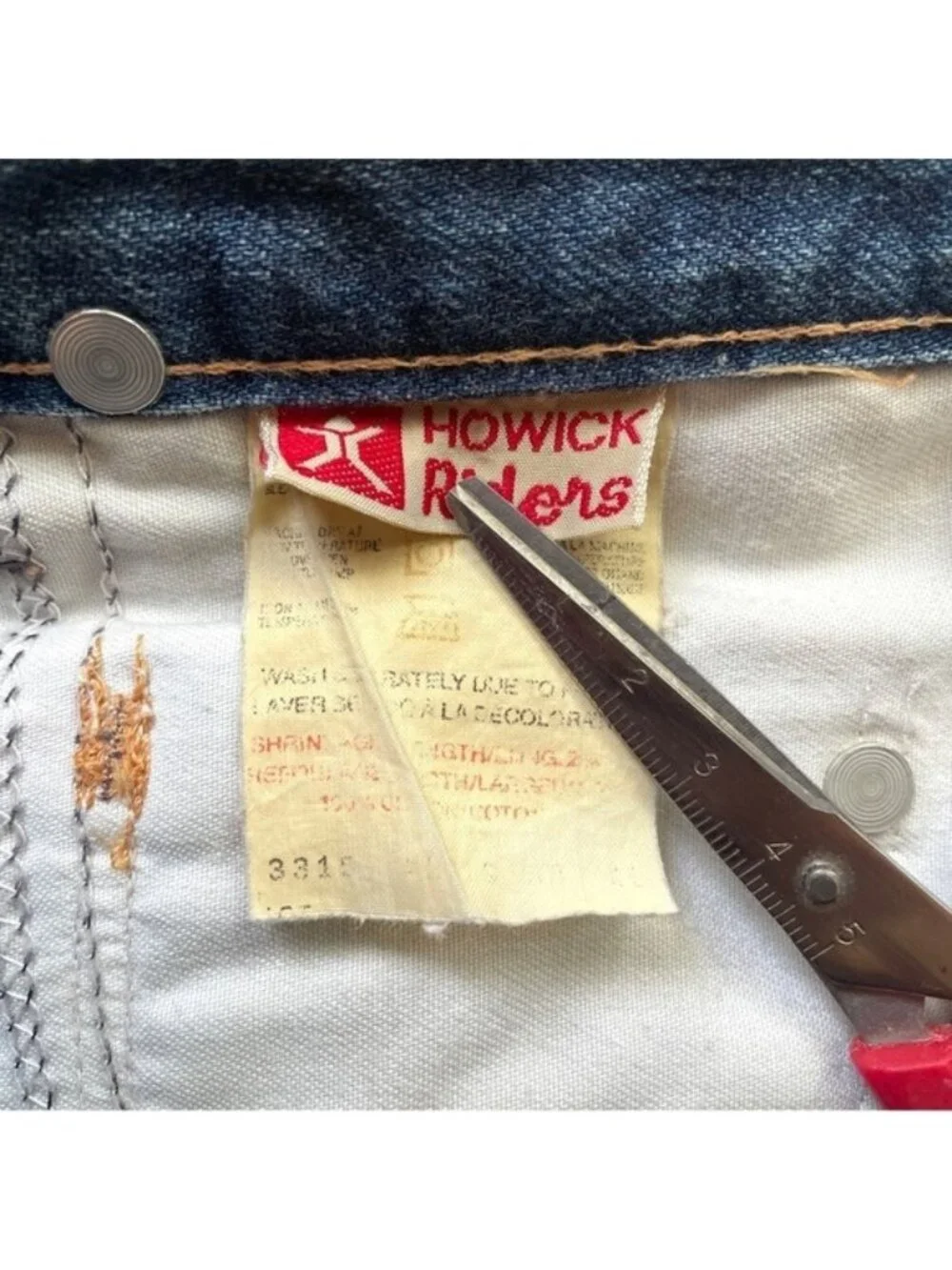 Vintage 70s Howick Riders Wider Straight Leg Jeans - 32 x 27